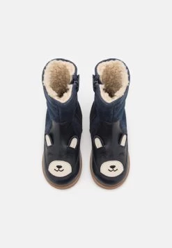 Friboo Leather - Botas Para La Nieve - Dark Blue -Friboo 1ce030d690724b24854ea0c27c645273