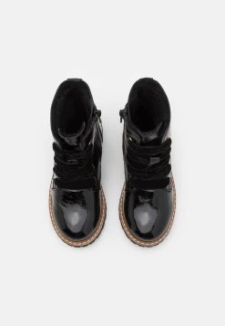 Friboo Leather - Botines Con Cordones - Black -Friboo 9109b4dcf7504a6e829634df1f42e624