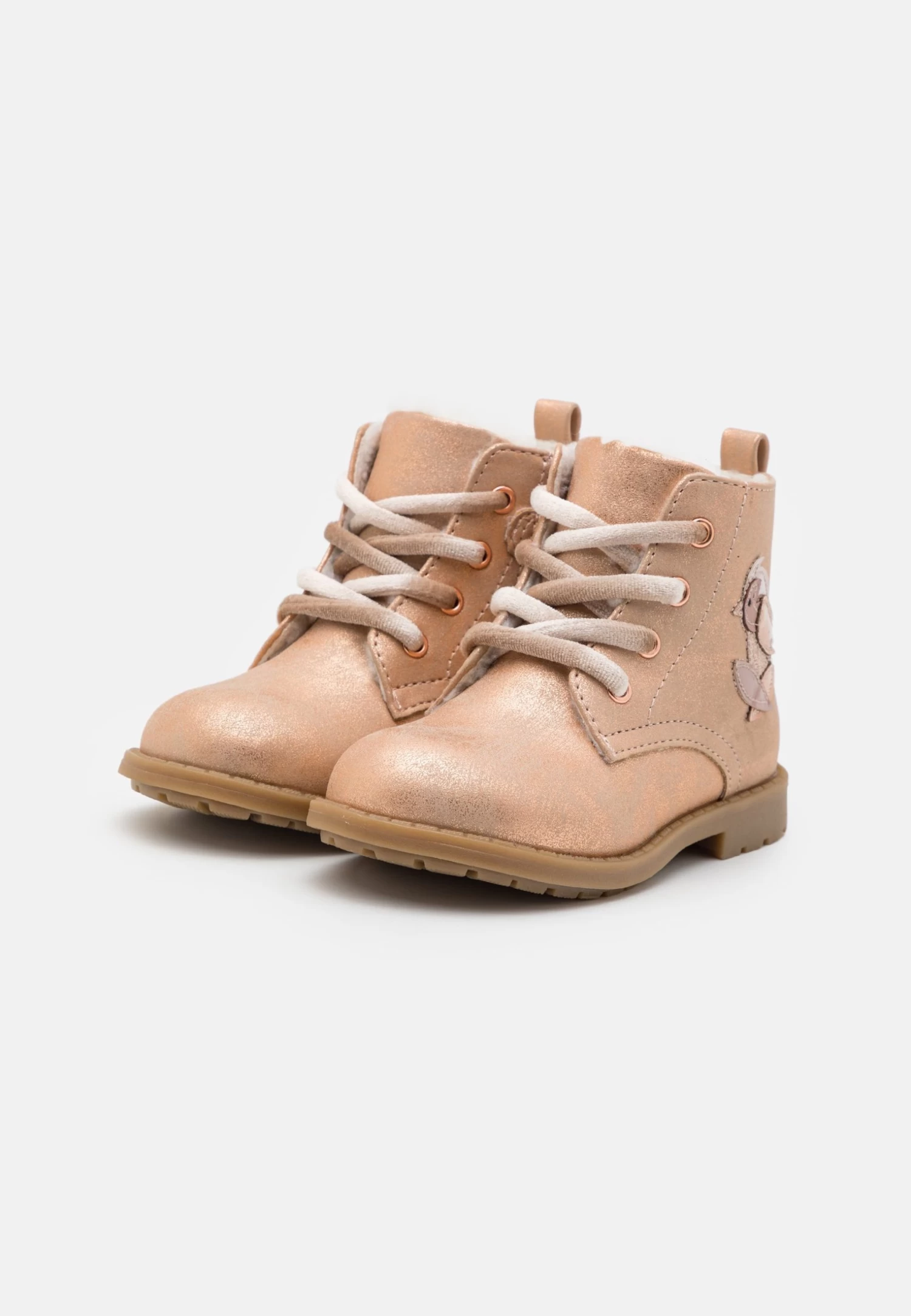 Friboo Botines Con Cordones - Rose Gold-Coloured 4 Friboo Botines Con Cordones - Rose Gold-Coloured - Imagen 2