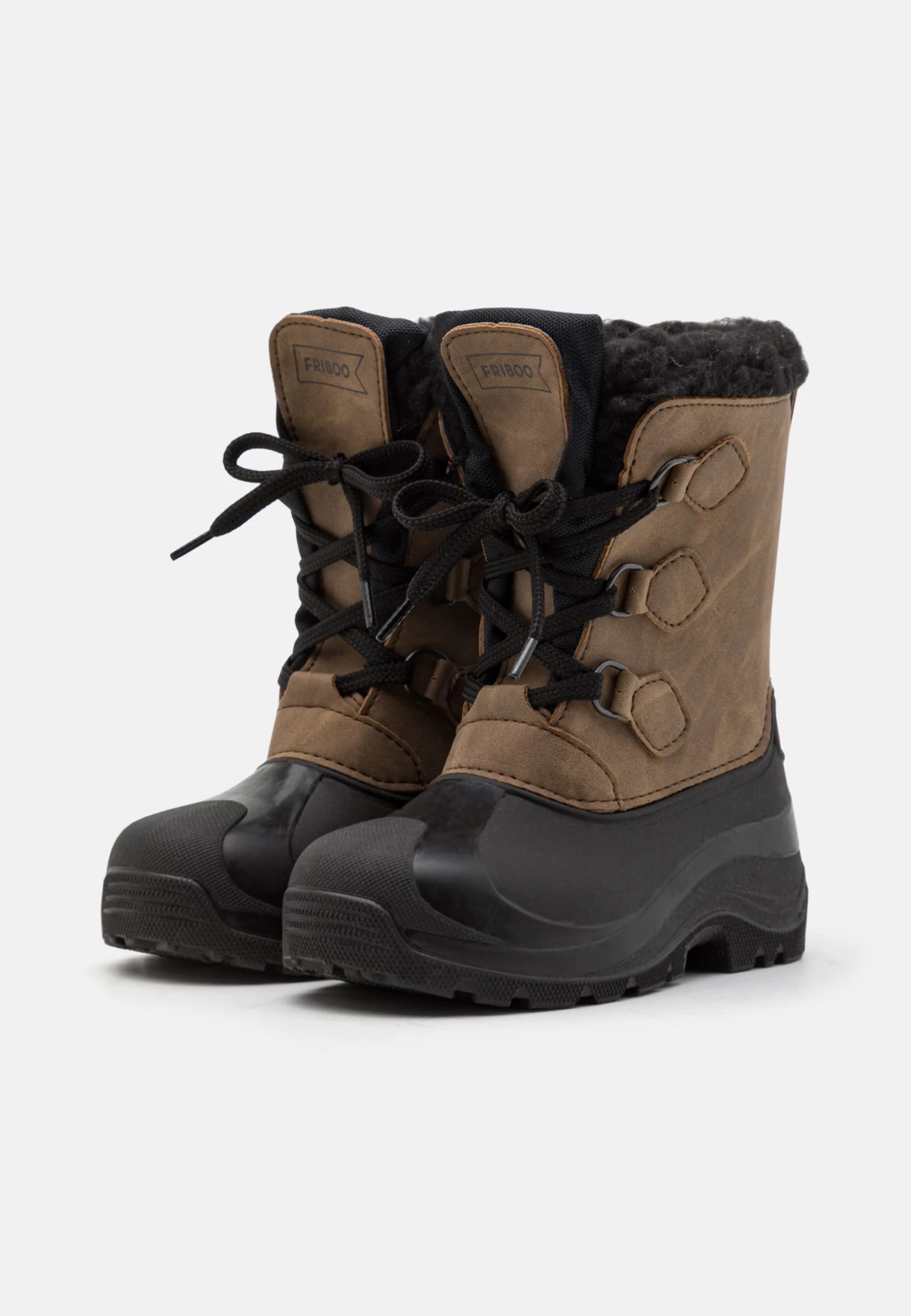 Friboo Botas Con Cordones - Brown 4 Friboo Botas Con Cordones - Brown - Imagen 2