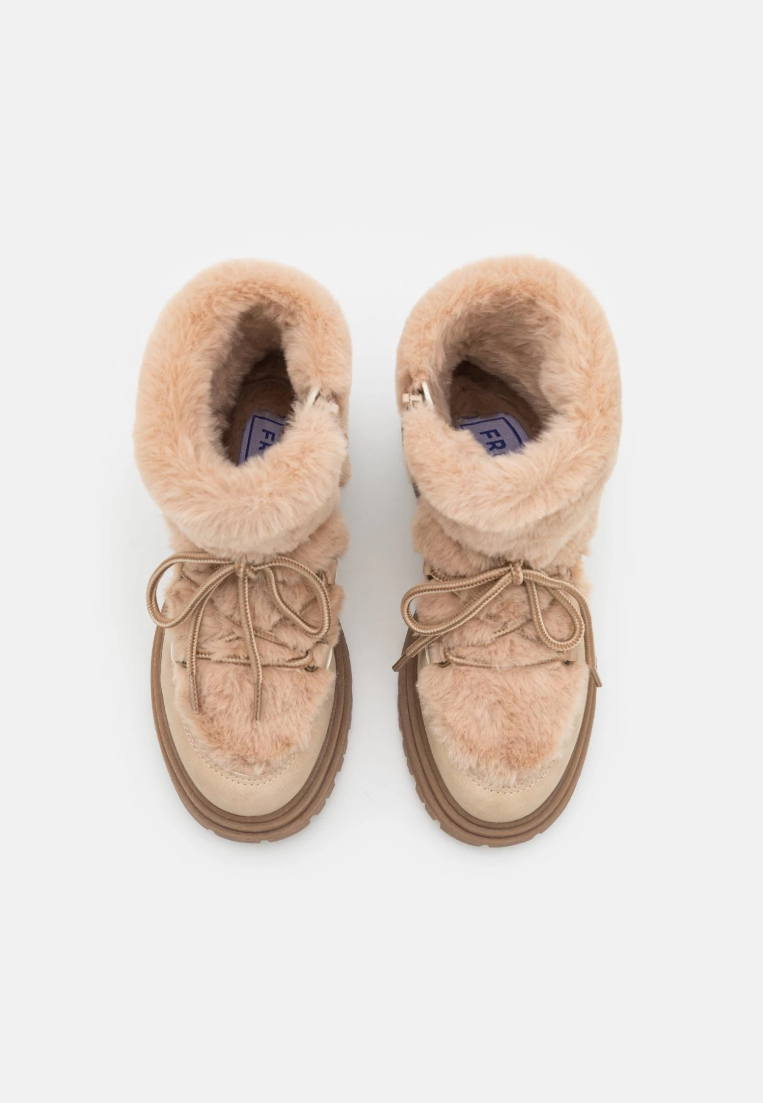 Friboo Botines Con Cordones - Nude 6 Friboo Botines Con Cordones - Nude - Imagen 4