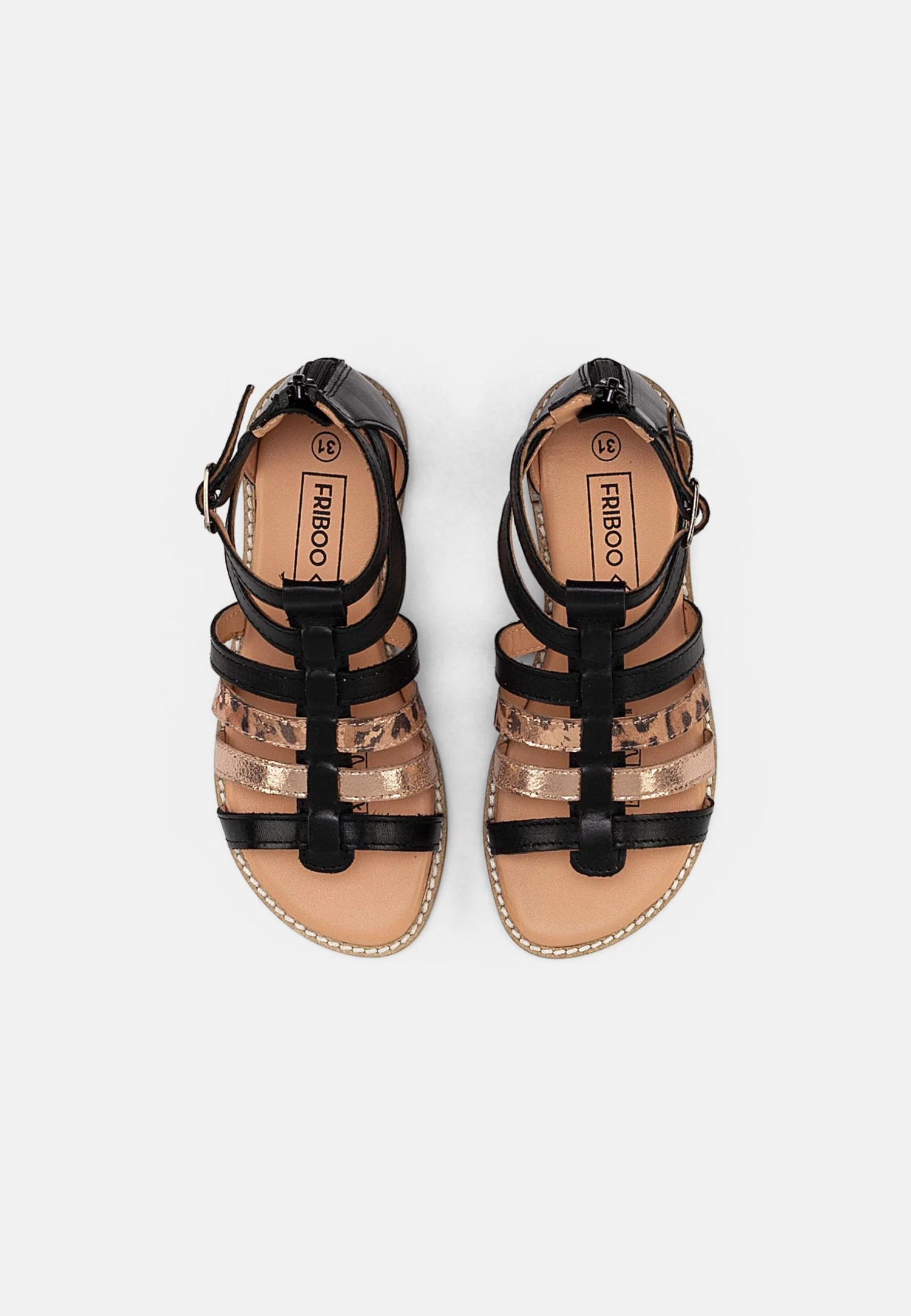 Friboo Leather - Sandalias - Black 6 Friboo Leather - Sandalias - Black - Imagen 4