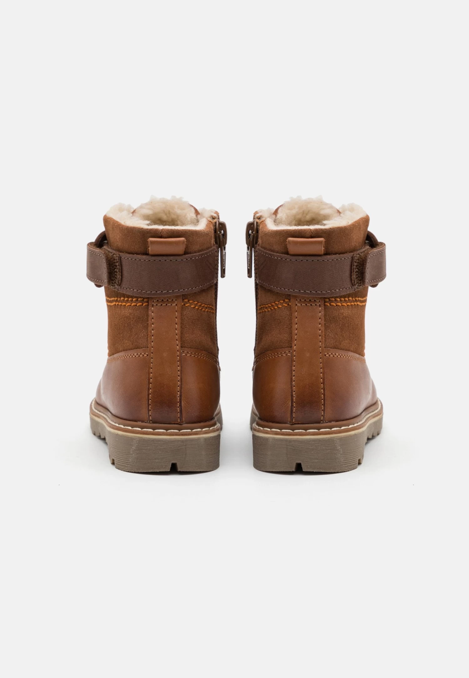 Friboo Leather - Botines Con Cordones - Cognac 5 Friboo Leather - Botines Con Cordones - Cognac - Imagen 3