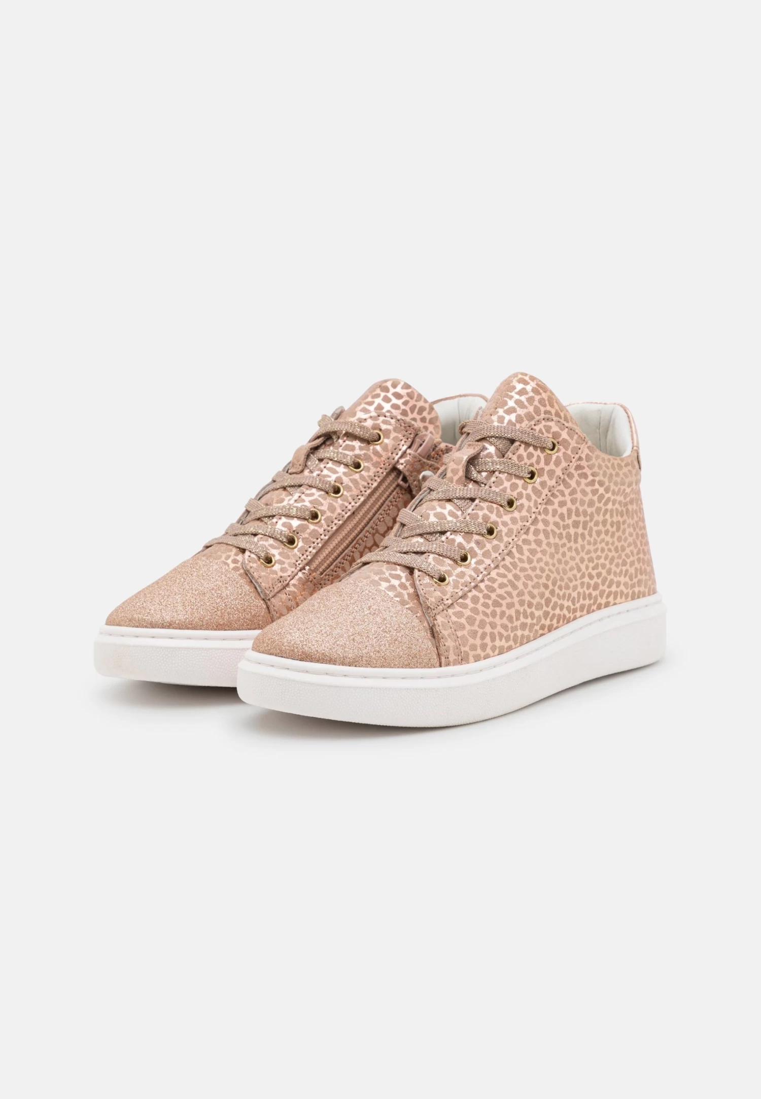 Friboo Leather - Zapatillas Altas - Rose Gold 4 Friboo Leather - Zapatillas Altas - Rose Gold - Imagen 2