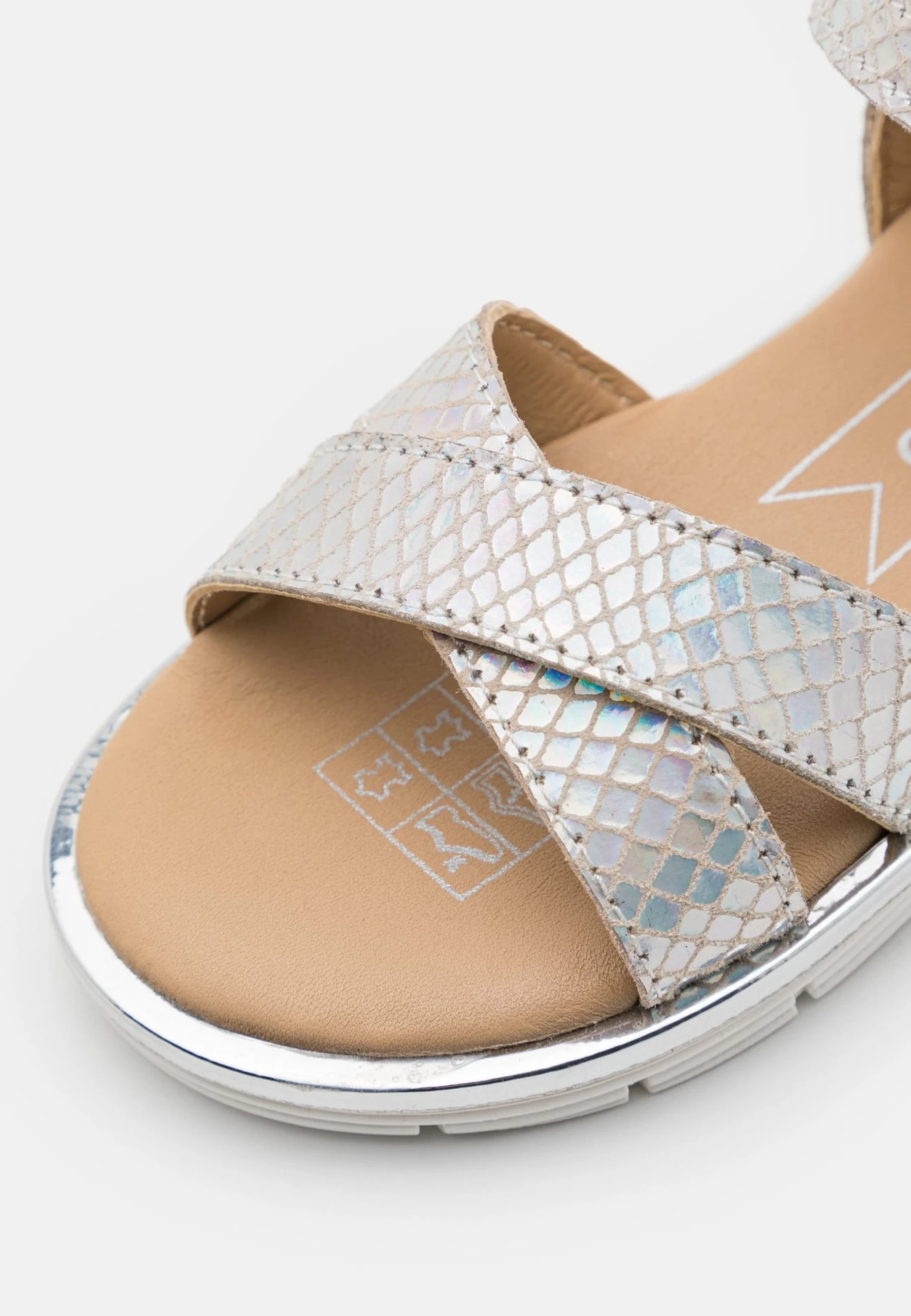 Friboo Holographic Leather - Sandalias - Silver 8 Friboo Holographic Leather - Sandalias - Silver - Imagen 6