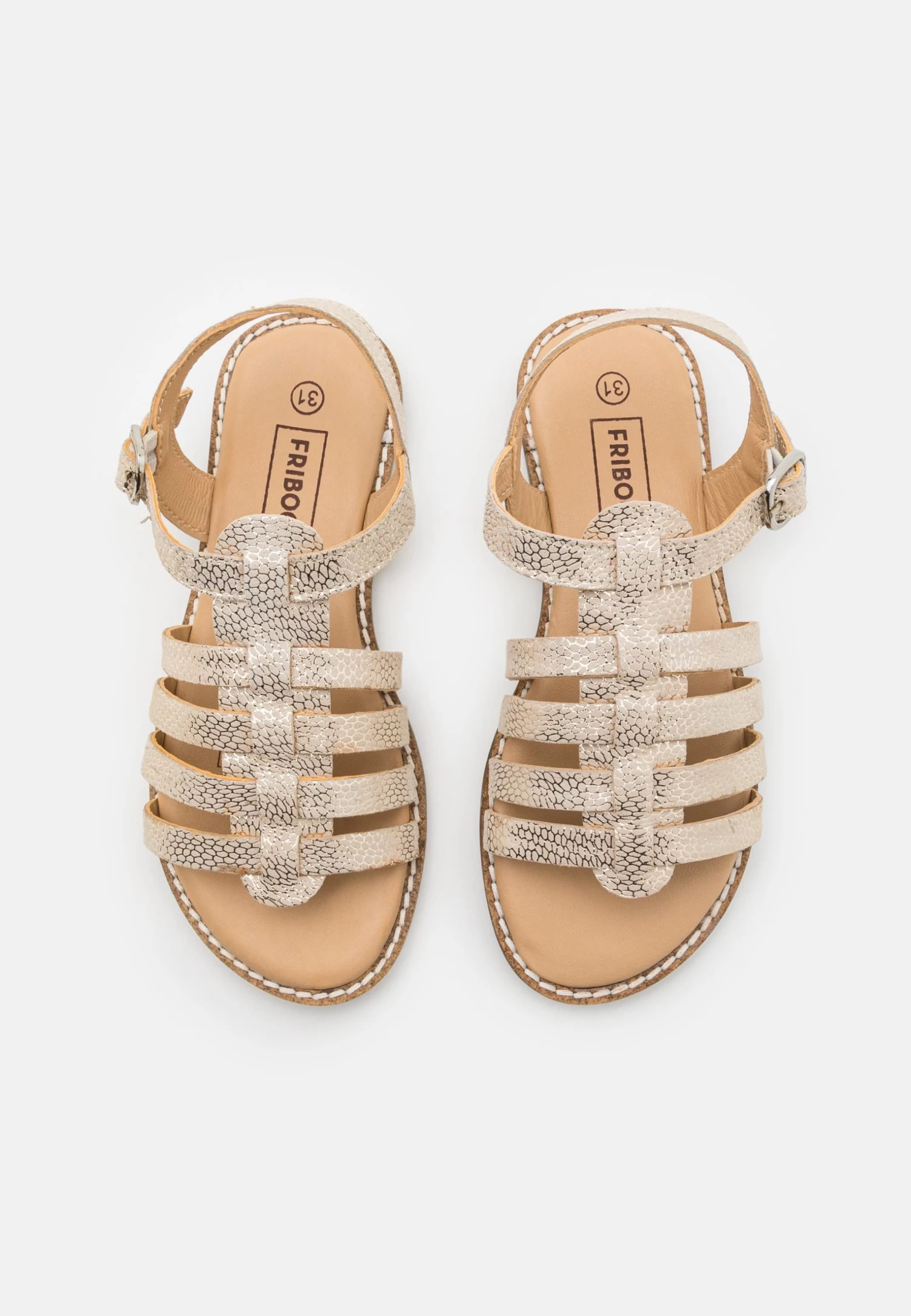 Friboo Leather - Sandalias - Gold 6 Friboo Leather - Sandalias - Gold - Imagen 4