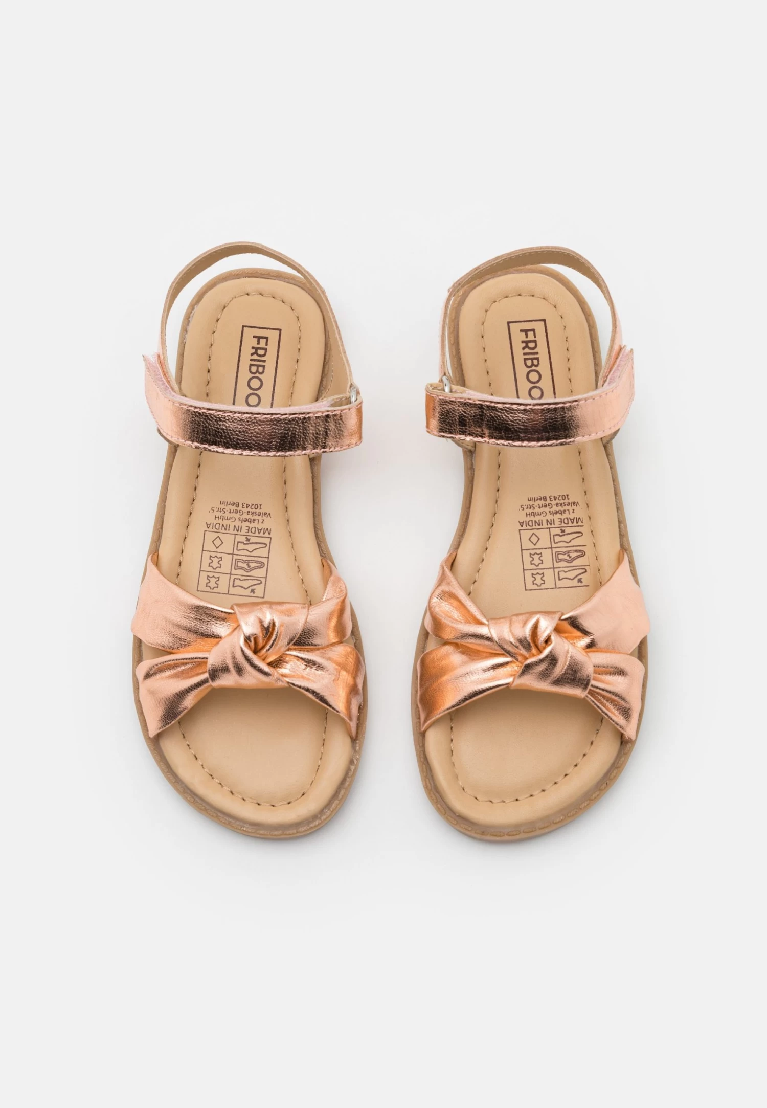 Friboo Leather - Sandalias - Rose Gold 6 Friboo Leather - Sandalias - Rose Gold - Imagen 4