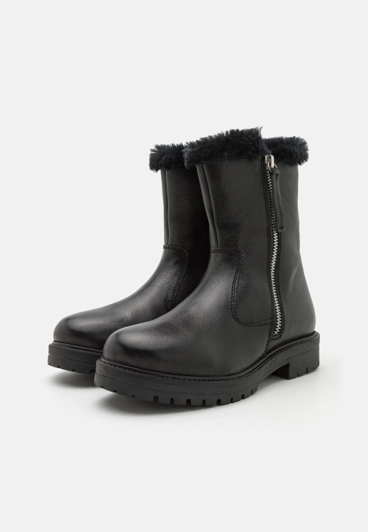 Friboo Leather - Botas Para La Nieve - Black 4 Friboo Leather - Botas Para La Nieve - Black - Imagen 2