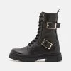 Friboo Leather - Botas Con Cordones -Black -Friboo f31b805a222f444fb540b4331415f5b5